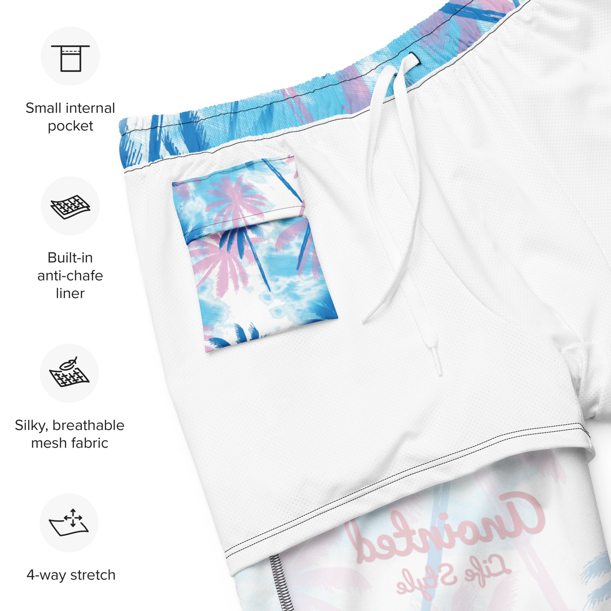 Multi Color Recycled Swim Trunks